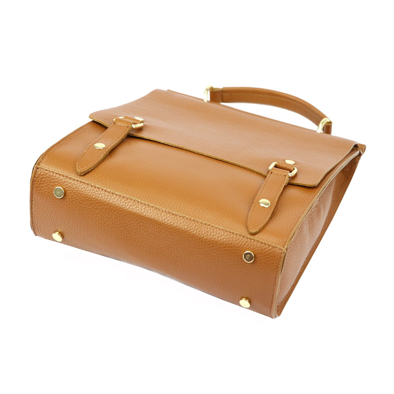 Luka plecak miejski damski skóra naturalna styl vintage z kieszeniami