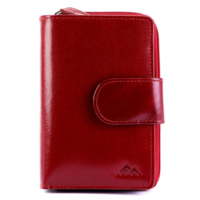 EL FORREST pionowa portmonetka skóra naturalna skórzany portfel RFID