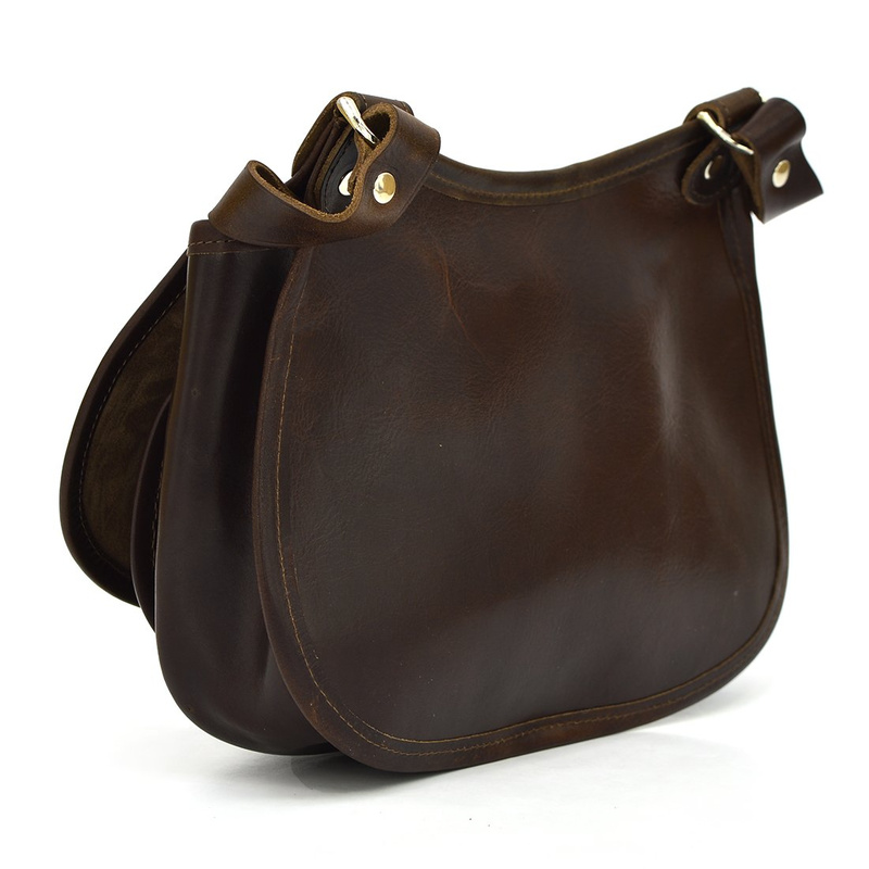 Klasyczna skórzana damska listonoszka vintage