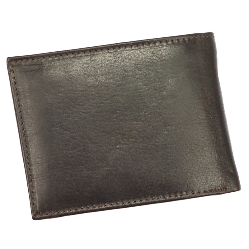 Nordee męski poziomy portfel skóra naturalna kompaktowy i pojemny