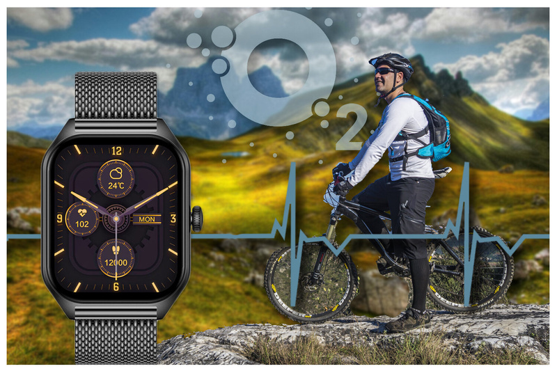 SMARTWATCH UNISEX Rubicon RNCF03 - ROZMOWY BLUETOOTH, ALWAYS ON DISPLAY (sr049a)