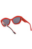CZERWONE OKULARY PRZECIWSŁONECZNE GUESS JEANS KOBIETA