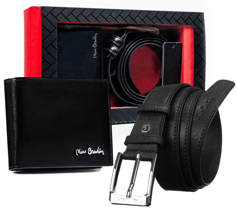 Zestaw portfel i pasek do spodni Pierre Cardin
