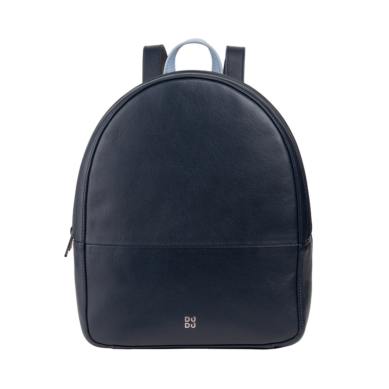 DuDu damski plecak miejski skóra naturalna dwukomorowy kieszenie