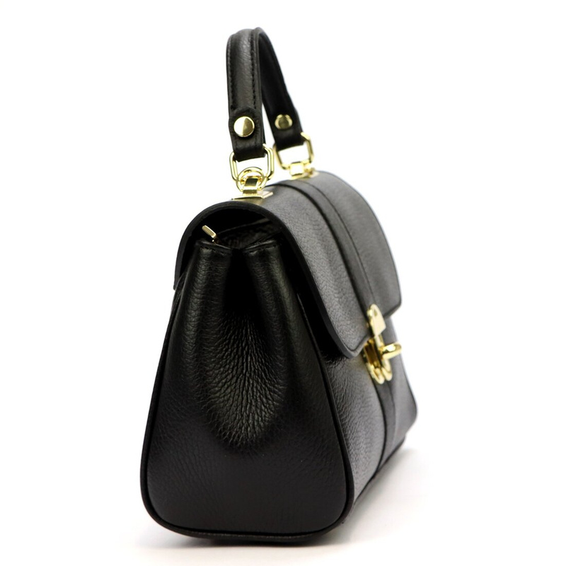 Luka Skórzana damska listonoszka z paskiem z organizerem torebka do ręki