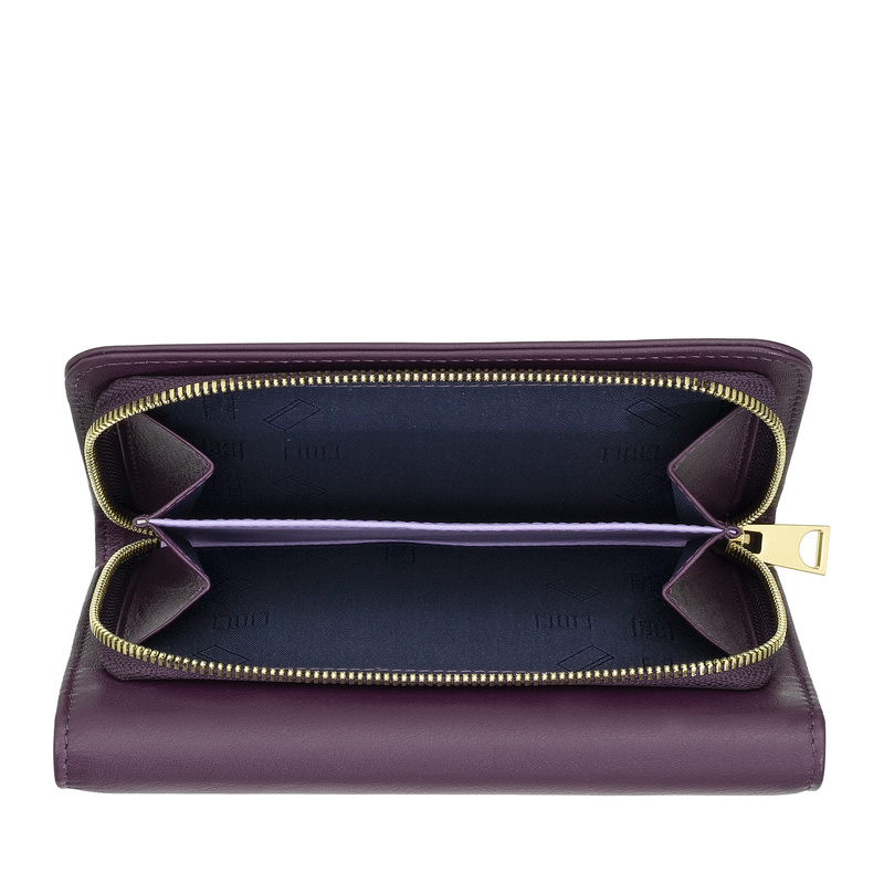 DuDu Damski portfel skóra naturalna portmonetka klasyczna podłużna