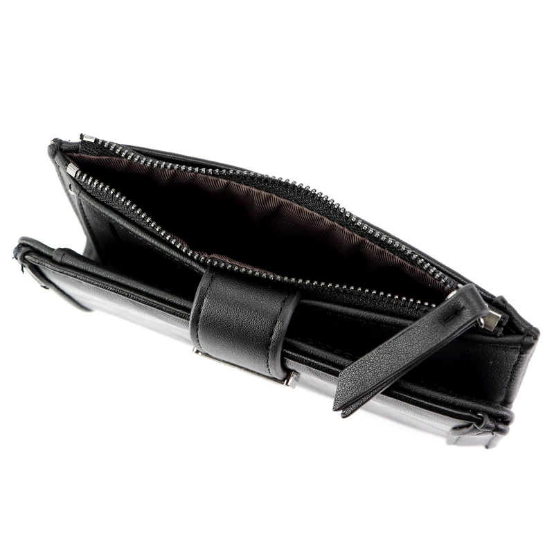 Eslee Duży Portfel Damski Podłużny Pionowy Skóra Eko Na Zatrzask