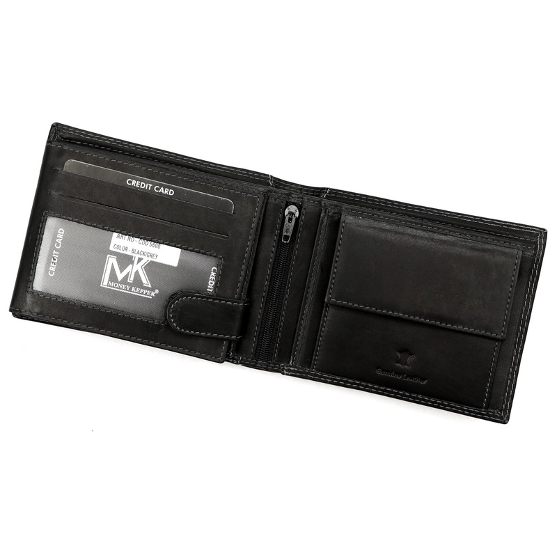 Skórzany męski portfel Money Kepper CDD 5600 EAGLE