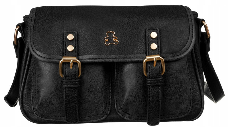 Listonoszka ze skóry ekologicznej z klapką — LuluCastagnette