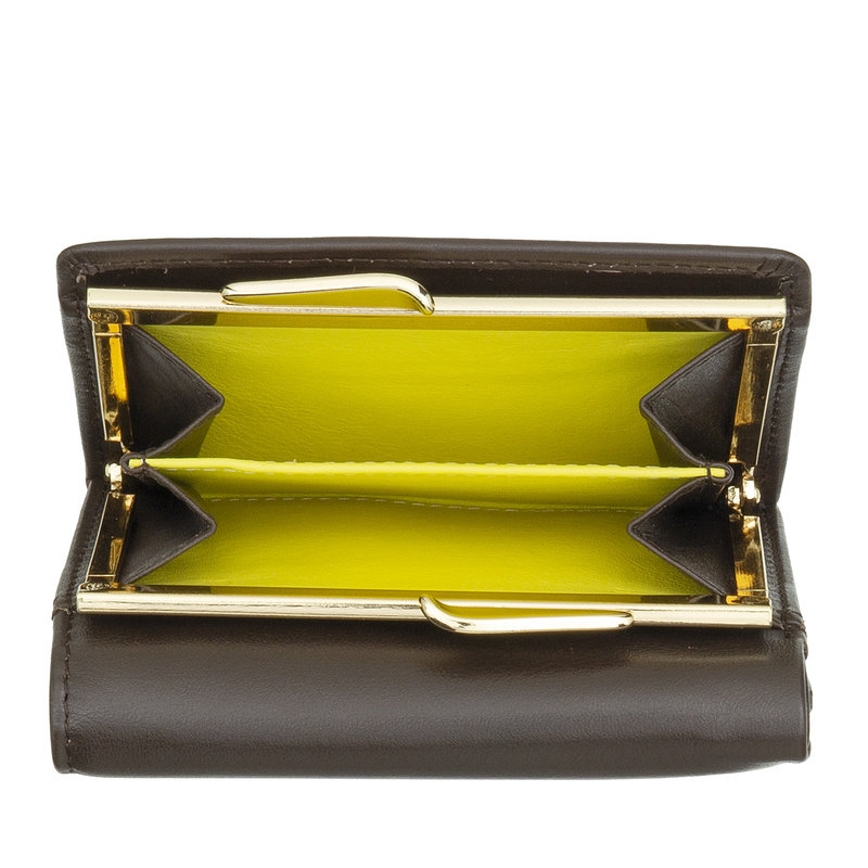 DUDU Damski skórzany stylowy kompaktowy portfel mała portmonetka