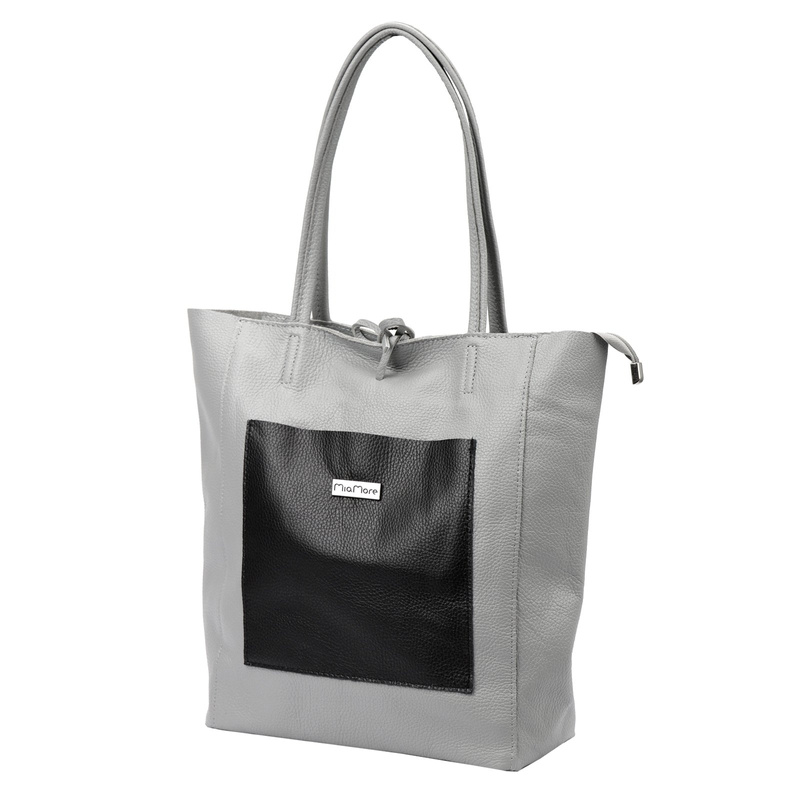 Shopperbag damska skórzana na ramię duża MiaMore