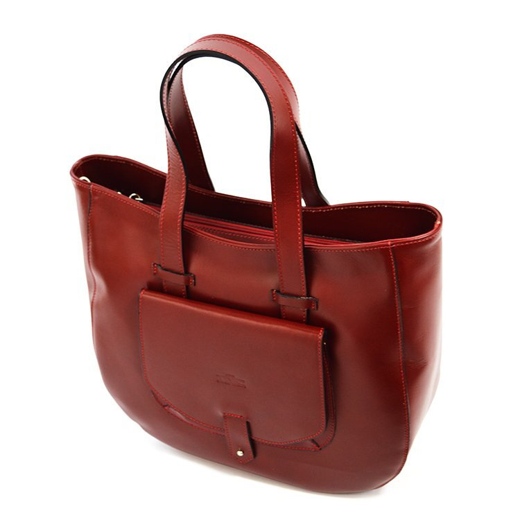 Torebka skórzana na ramię duża damska shopperbag
