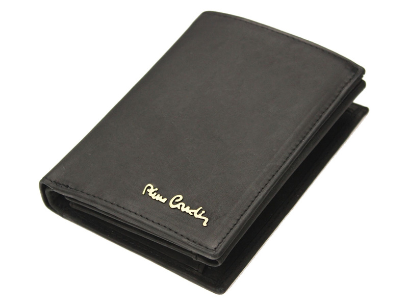Pionowy Skórzany męski portfel Pierre Cardin RFID