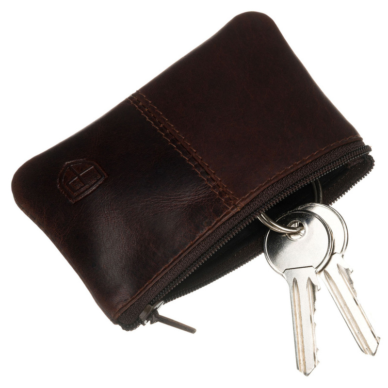 Skórzane etui na klucze w brązowym kolorze - Peterson