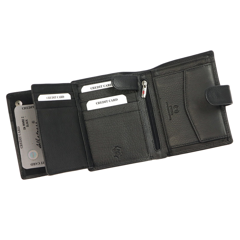 Skórzany męski portfel Albatross SN MW02 Z RFID