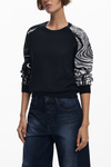 Czarny sweter damski Desigual