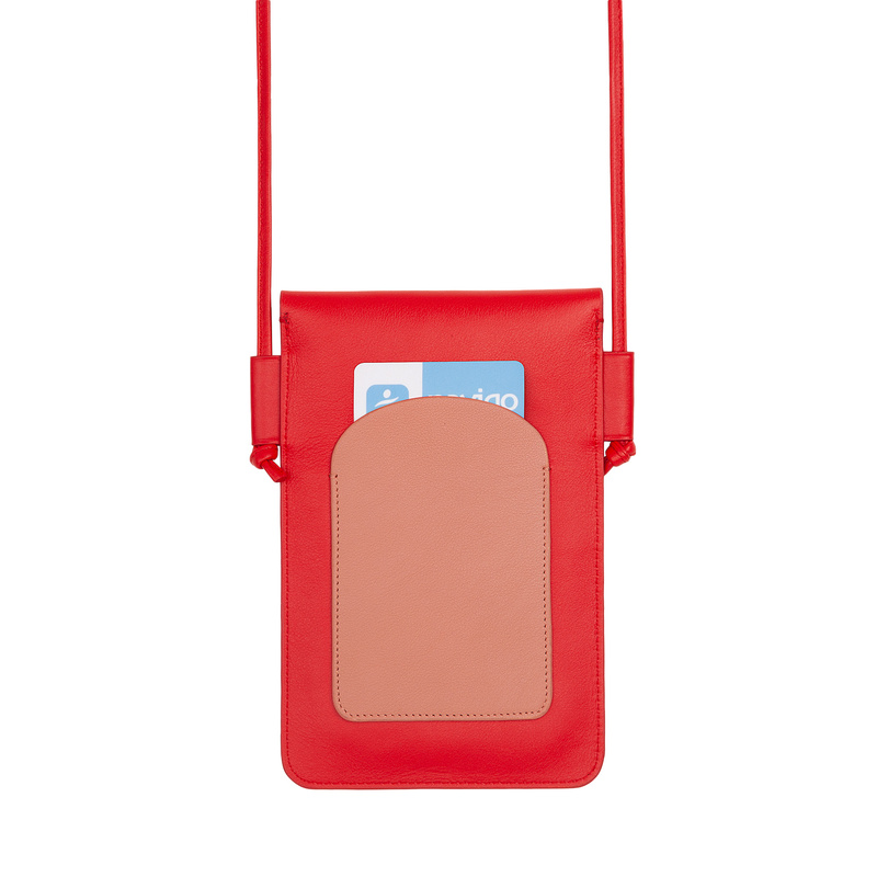 DuDu etui na telefon skóra naturalna mała listonoszka przez ramię