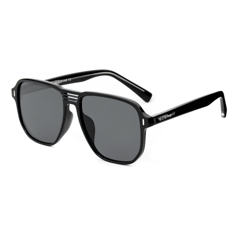 Okulary BOBROFF BFG0003-C1. Okulary przeciwsłoneczne, Kolor czarny. Mężczyzna.