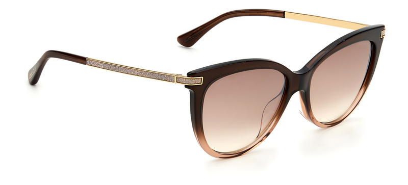 Okulary JIMMY CHOO AXELLEGS0MYNQ. Okulary przeciwsłoneczne, Kolor brązowy beżowy. Kobieta.