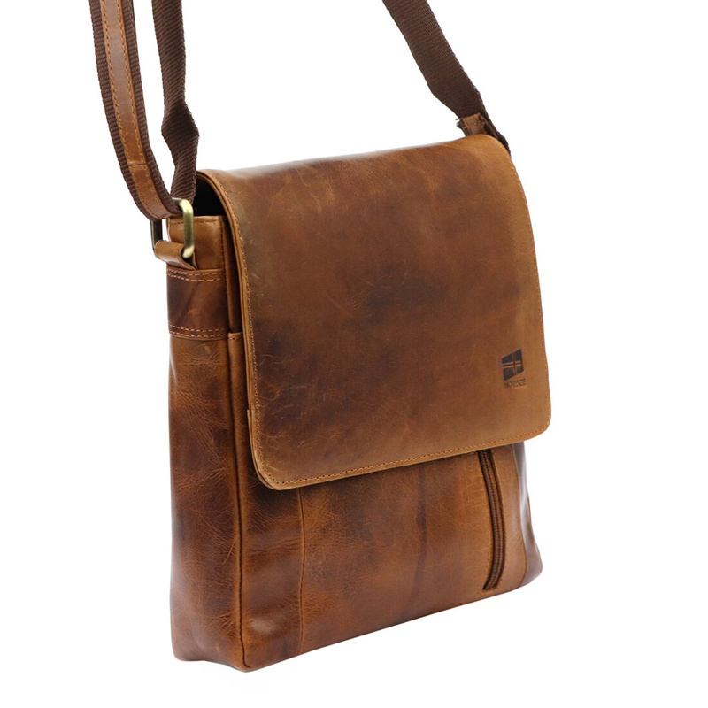 Saszetka męska z naturalnej skóry Nordee MSD-02 GM11 NAPPA