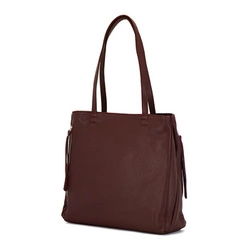 Elegancka stylowa duża damska skórzana shopperbag