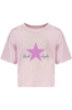 Różowy T-shirt dziewczęcy Converse 4CG896