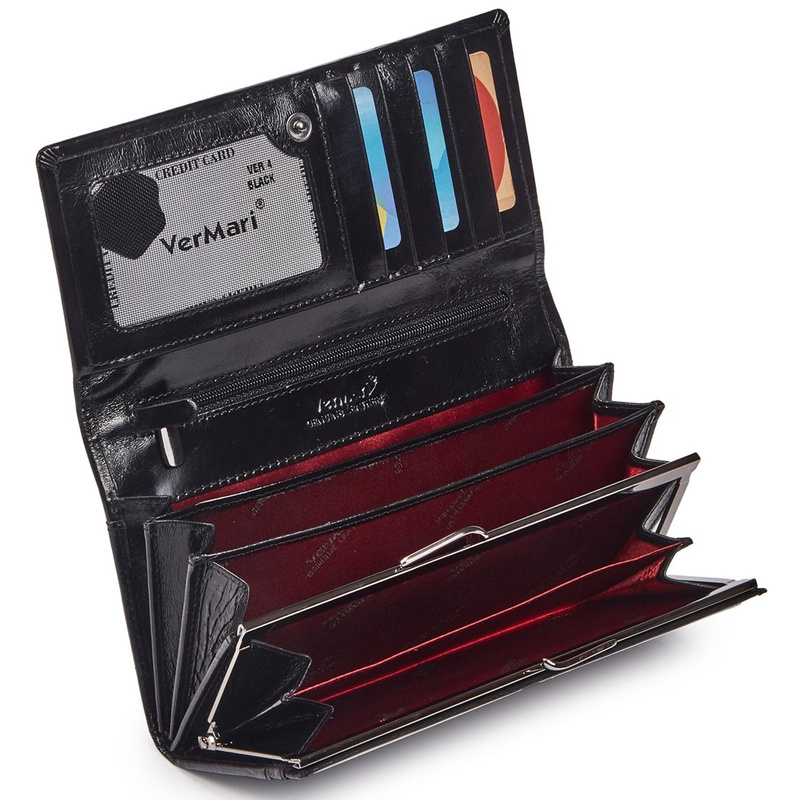 Skórzany damski portfel VerMari VER MET-04