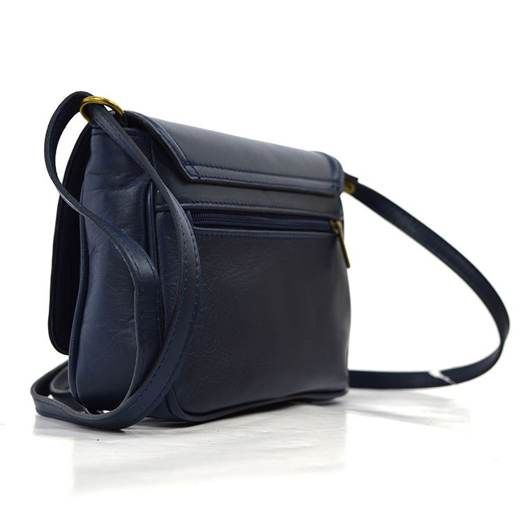 Skórzana damska klasyczna elegancka listonoszka