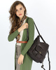 Torba skórzana dla wymagających z opcją plecak old school leather bag - MARCO MAZZINI ciemny brąz caffe