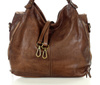 Torba skórzana wysokogatunkowa na ramię styl miejski shoulder leather bag - MARCO MAZZINI czekoladowy brąz