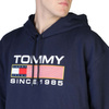 NIEBIESKA BLUZA MĘSKA TOMMY HILFIGER BEZ ZAMKA