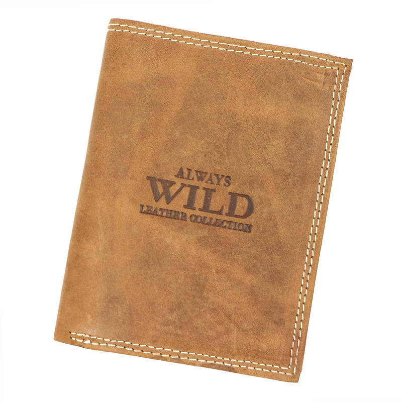 Skórzany męski portfel Wild N4-P-CHM RFID