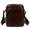 EL FORREST Saszetka męska skóra naturalna torba na ramię z kieszeniami