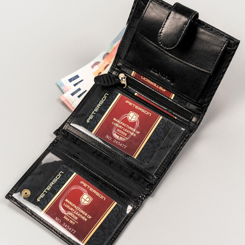 Skórzany męski portfel Peterson PTN 339Z-CA