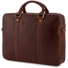 Torba męska skórzana na ramię laptopa duża koniakowa biznesowa Beltimore N06