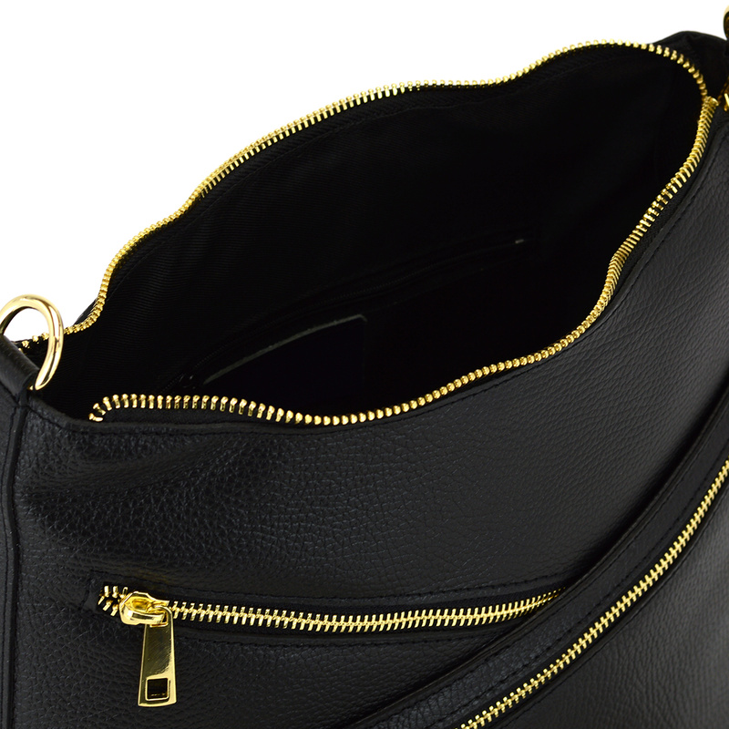 MiaMore damska listonoszka skóra naturalna torba na ramię z kieszeniami