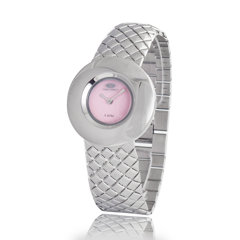 Zegarek TIME FORCE TF2650L-04M-1. Kwarcowy, Kolor różowy. Kobieta.
