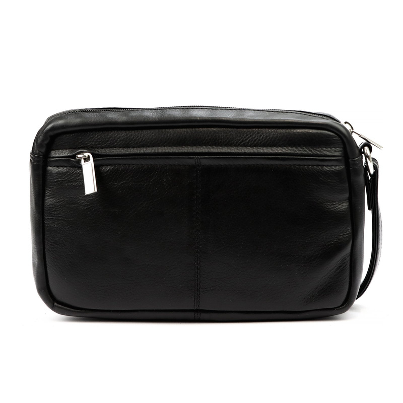 Nordee męska saszetka skóra naturalna torba do ręki z kieszeniami