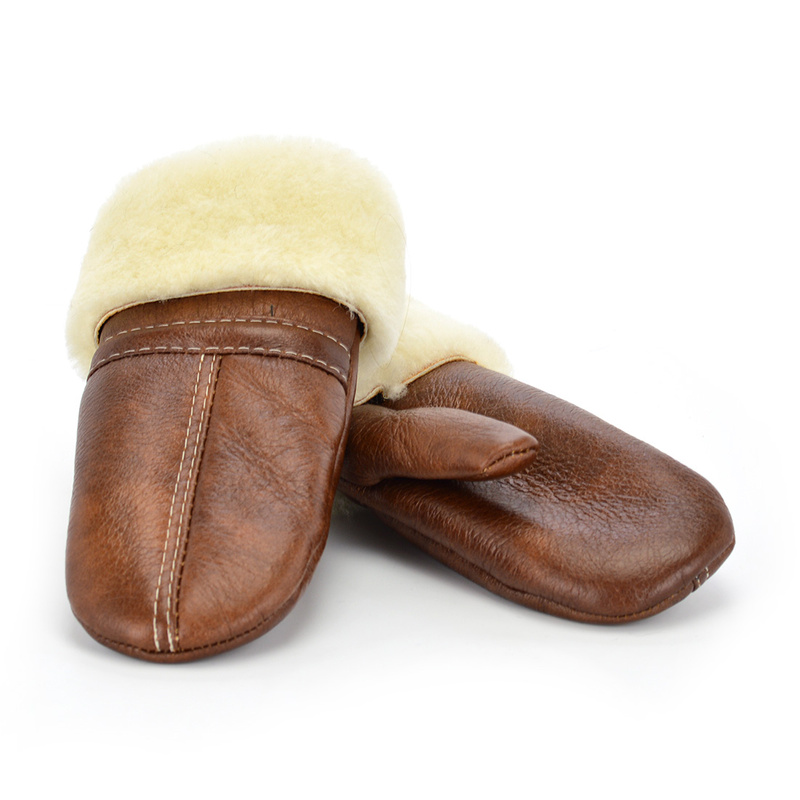 Ciepła damska rękawiczka z jednym palcem, kożuchowa Podhale