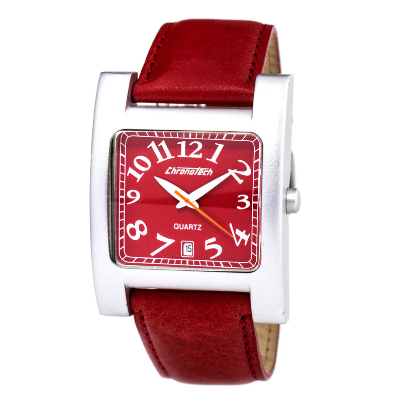 Zegarek CHRONOTECH CT7273-04. Kwarcowy, Kolor czerwony. Kobieta.