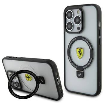 Ferrari FEHMP15XUSCAH iPhone 15 Pro Max 6.7" transparent hardcase Ring Stand 2023 Collection MagSafe