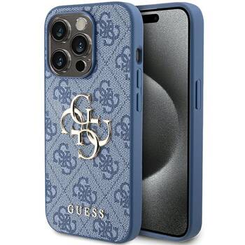 Guess GUHCP15X4GMGBL iPhone 15 Pro Max 6.7" niebieski/blue hardcase 4G Big Metal Logo
