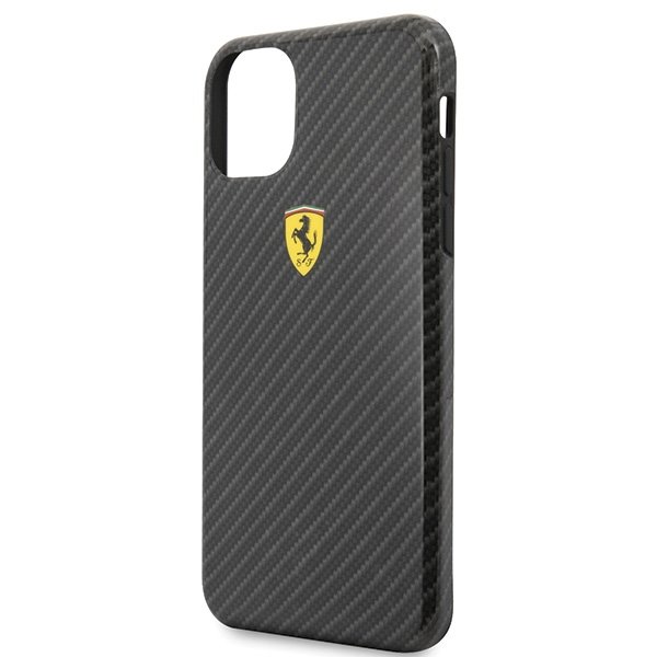 Ferrari Hardcase FESPCHCN65CBBK iPhone 11 Pro Max black/czarny On Track Carbon Effect