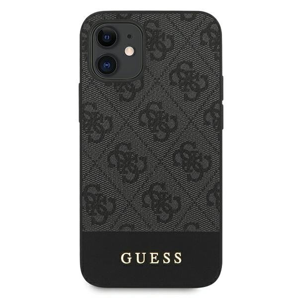 Guess GUHCP12SG4GLGR iPhone 12 mini 5,4" szary/grey hardcase 4G Stripe Collection