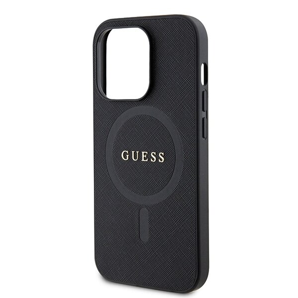 Guess GUHMP15XPSAHMCK iPhone 15 Pro Max 6.7" czarny/black hardcase Saffiano MagSafe