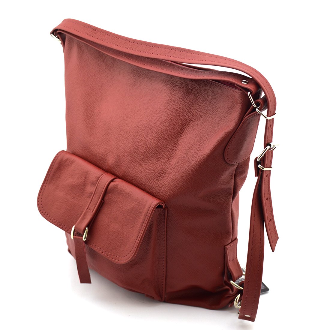 Piękny skórzany damski plecak, torebka vp521c 