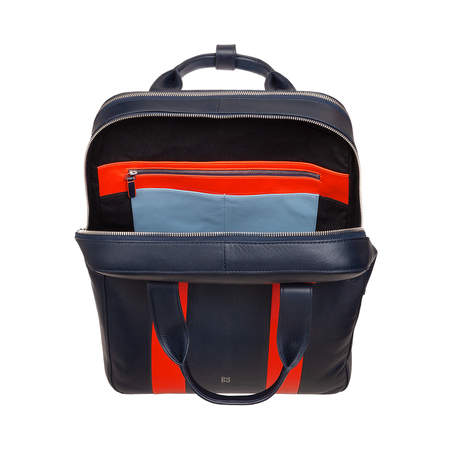 DUDU Podróżny plecak na laptopa 16 cali Skórzany plecak komputerowy z podwójnym zamkiem błyskawicznym, biznesowy kolorowy plecak do pracy z paskiem na kółkach