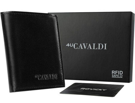 Duży, skórzany portfel z zabezpieczeniem RFID Stop - Cavaldi