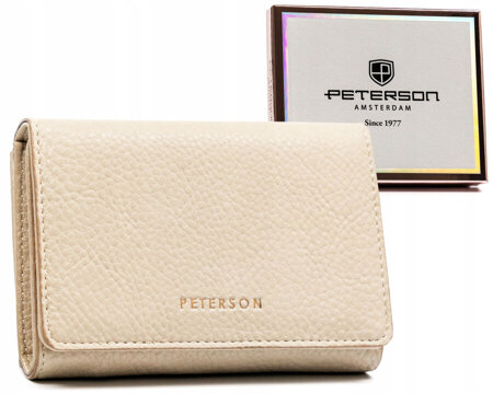Klasyczny portfel damski ze skóry ekologicznej - Peterson