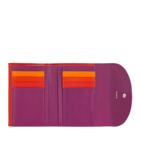 Portfel DUDU z prawdziwej skóry z blokadą RFID, podwójną klapką, kieszenią na monety, 8 miejscami na karty debetowe i kredytowe